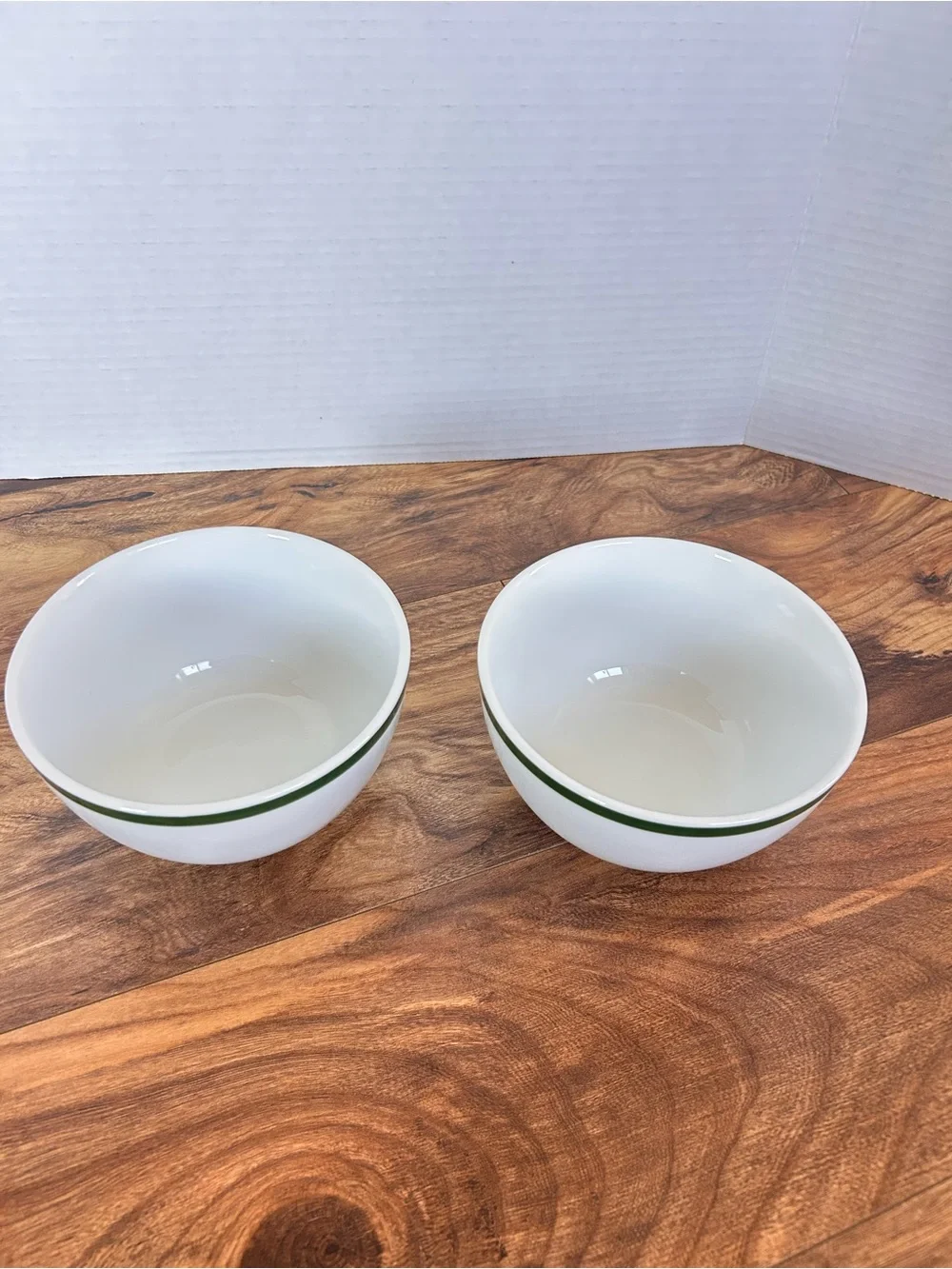Williams Sonoma Brasserie Green Rim Soup Cereal Bowl Made Japan 5.5” Set of 2
